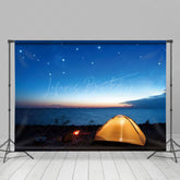 Lofaris Outdoor Camp Night Starry Sky Photography Backdrop